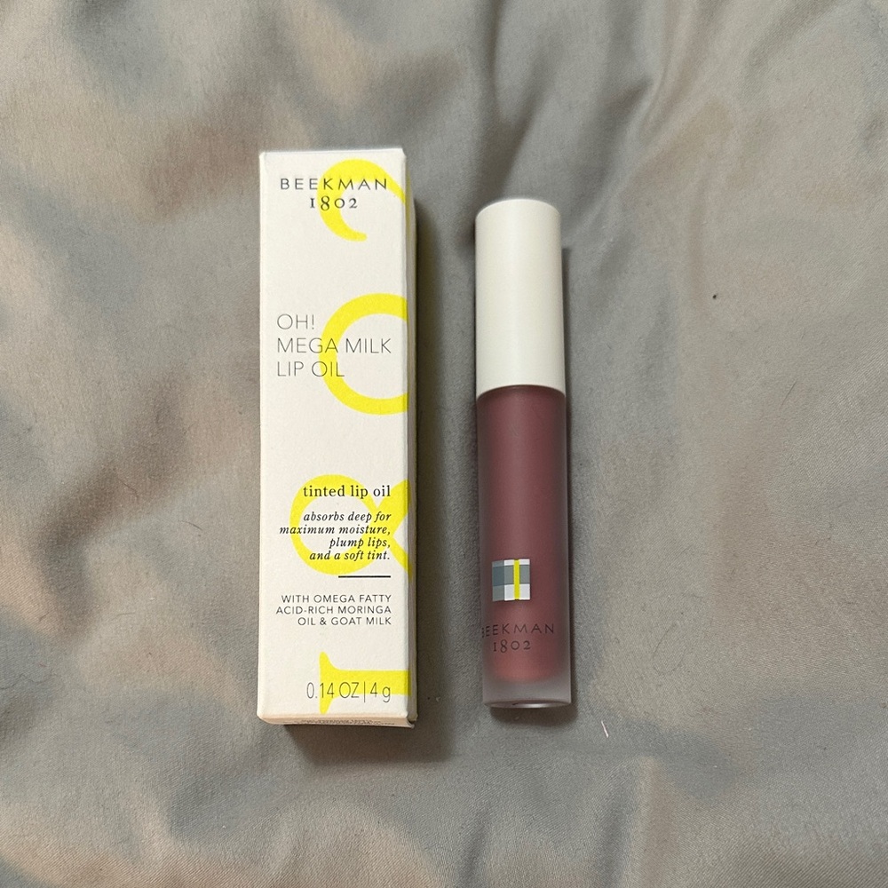 Beekman 1802 Oh! Mega Milk Lip Oil - Rich Mauve
